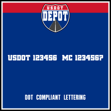 Load image into Gallery viewer, USDOT & MC Number Decal Sticker Lettering (2-Pack)