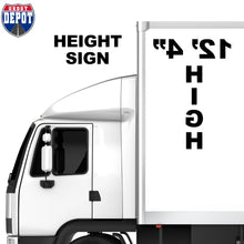 Load image into Gallery viewer, Reversed Box, Trailer &amp; Truck Height Number Sticker Decal Lettering (2-Pack)
