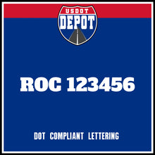 Load image into Gallery viewer, ROC Number Sticker Decal Lettering (2-Pack)
