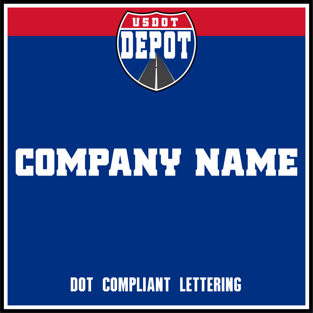 Custom Company Name Truck Door Decal Lettering (2-Pack)