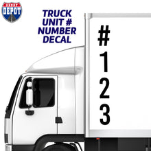 Load image into Gallery viewer, vertical truck unit sticker decal
