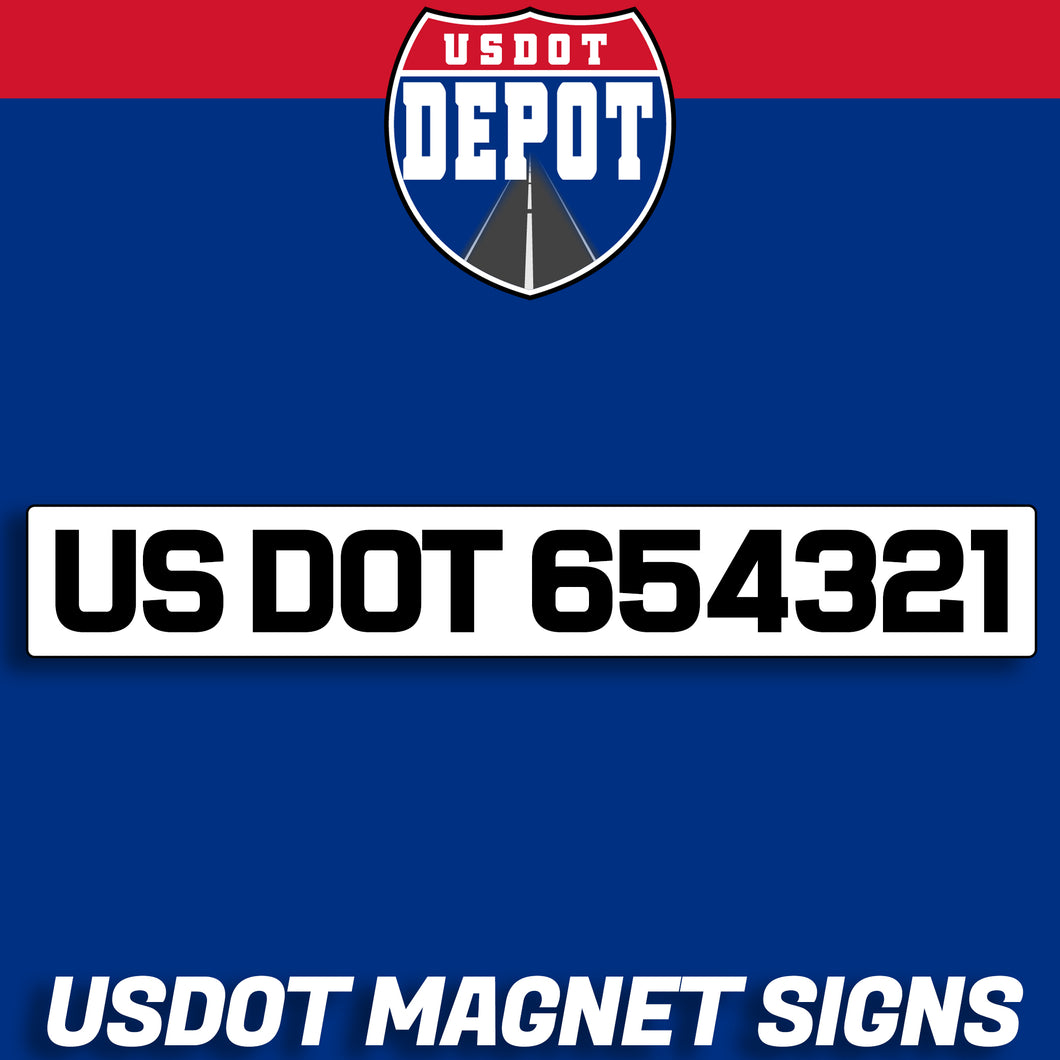 usdot magnet sign